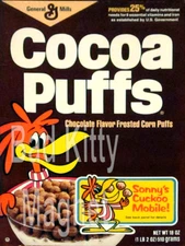 Cocoa Puffs Vintage Cereal Box High Quality Metal Fridge Magnet 3x4 7579
