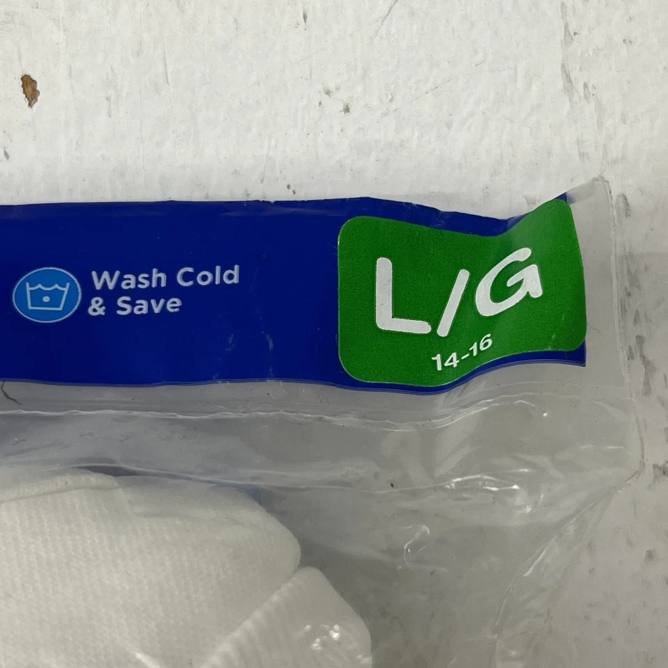 Hanes White 3 Pack Tagless T-Shirt Boys Size Large (14-16) NEW - Image 3 of 4