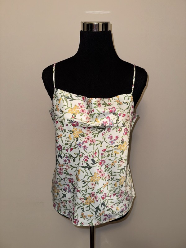 NWT Velvet Heart Strap Satin Multi Top sz S