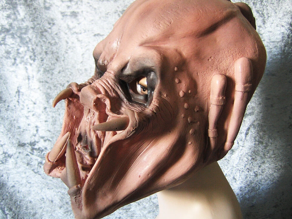 Latexmaske PREDATOR ALIEN - Horror Effekt Gummi Latex Maske S-F Space Halloween - Bild 3 von 3