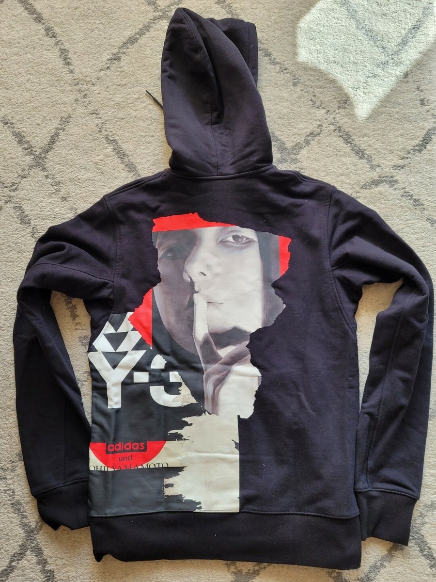 Yohji Yamamoto Y-3 3D Logo Black Zipper Hoodie Suzume Uchida