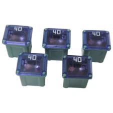 Cartridge Fuse 5-Pack 40 Amp SBFC-LPJ Type Slow Blow Green PEC 3442 Low Profile