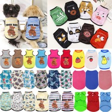 Pet Dog Clothe T Shirt Vest Clothing Puppy Cat Cute Printed Love Mom Dad Apparel