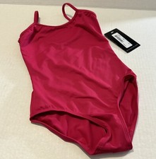 NEW Bloch Dance Girl s Size 4/6 Pink Sleeveless Leotard Thin Spaghetti Straps