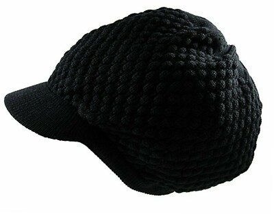 Black Rasta Hat Jamaica Dreadlocks Tam 