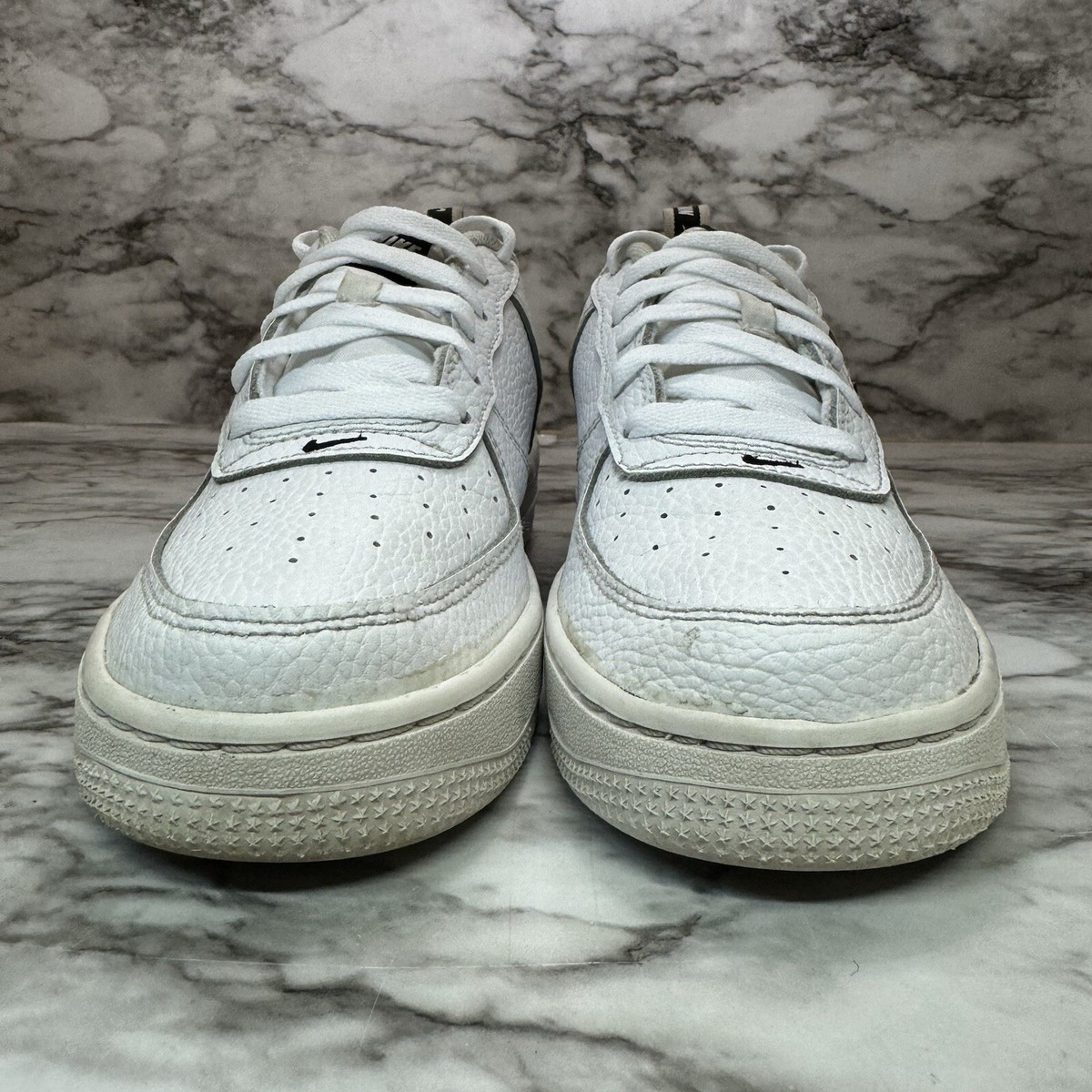 Nike Air Force 1 '07 LV8 Overbranding Youth Size 5.5 White