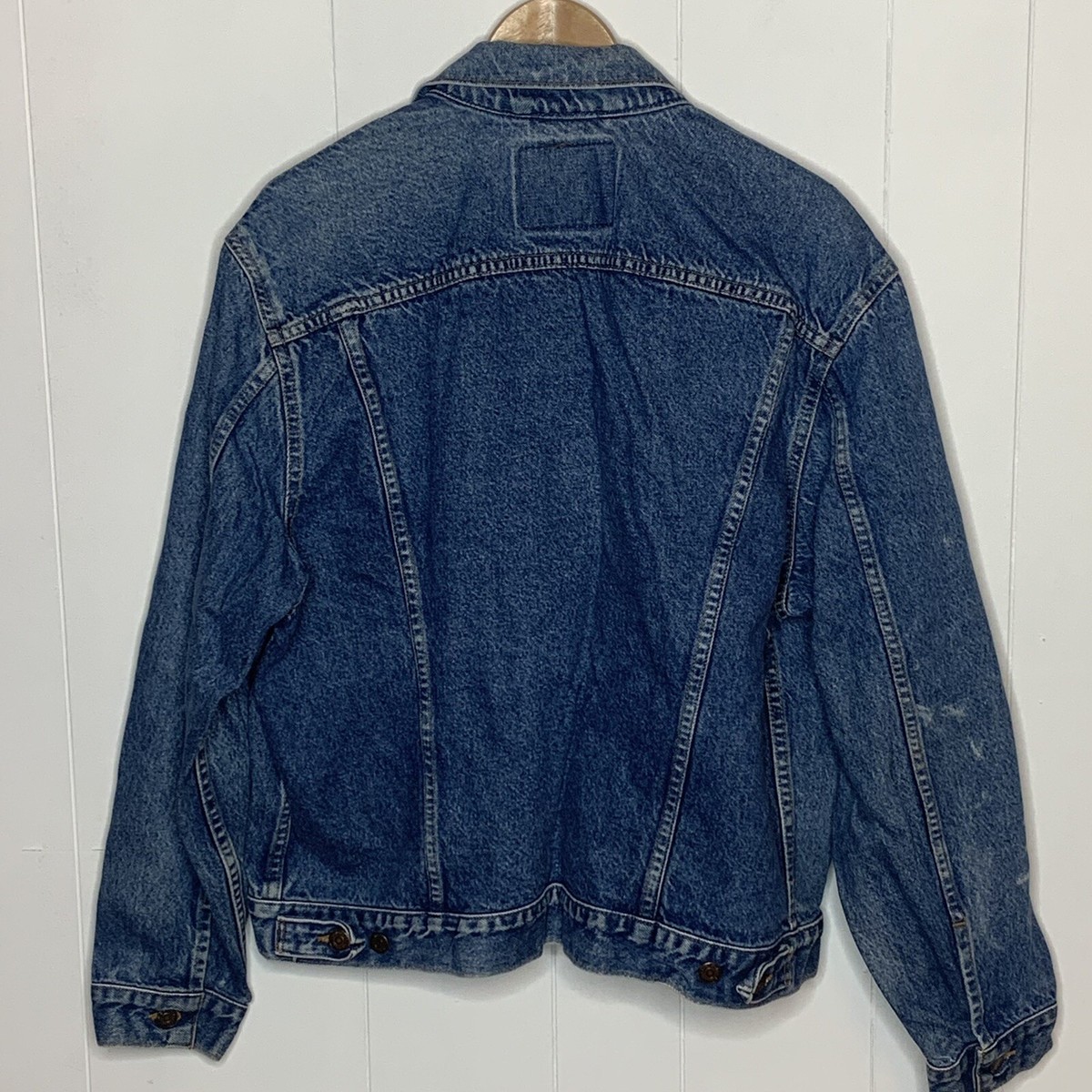 Mens Size 46 Vintage Levis Type III Denim Trucker Jean Mens Size 46 Vintage Levis Type III Denim Trucker Jean