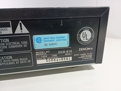 Denon DCD-615 CD Player | 20bit | Aslc | Vtg