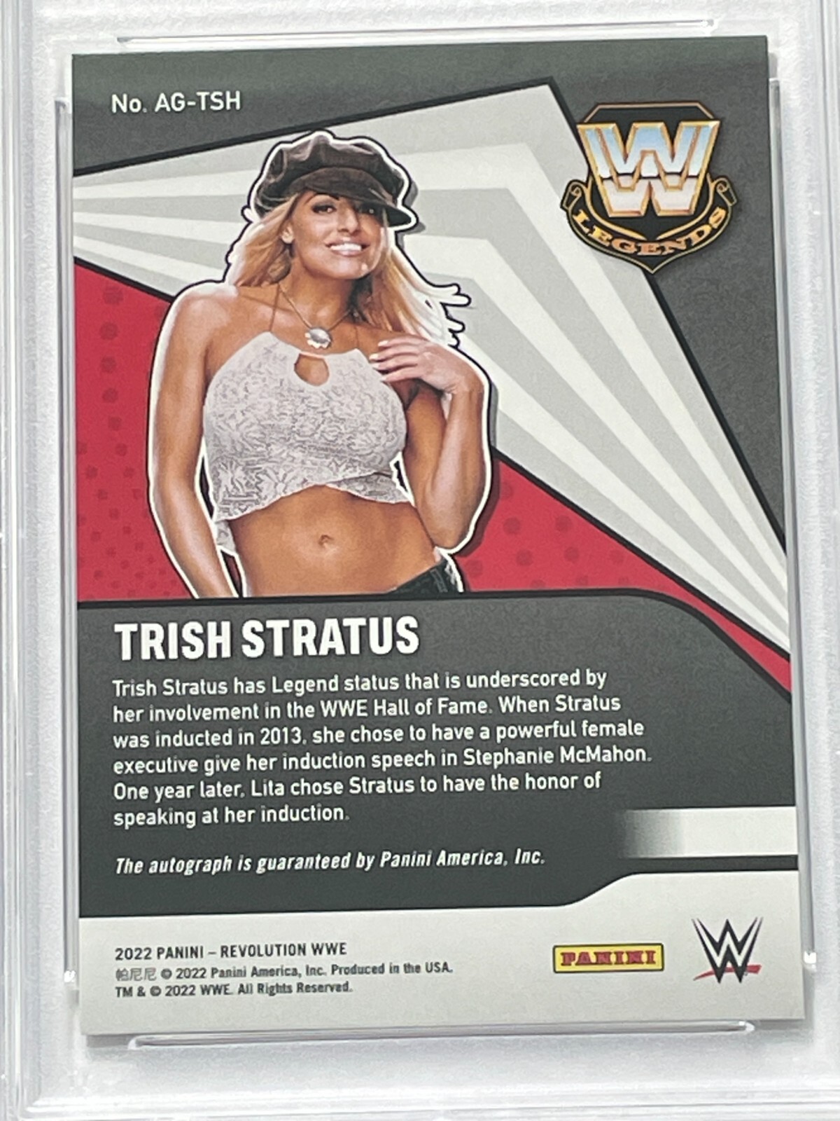 Trish Stratus 2022 Panini Revolution WWE Auto Autograph SP PSA ...