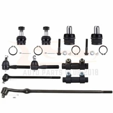10Pcs Front Tie Rod End Adjusting Sleeve Kit for 1987-1996 Ford F-150 RWD 2WD