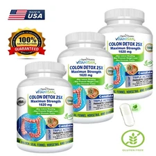 Colon Cleanse Detox Body Cleanser Eliminates Waste Weight Loss Reduce Fat 300 Ct