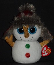TY BEANIE BOOS - BUTTONS the 6" SNOWMAN - MINT with MINT TAG