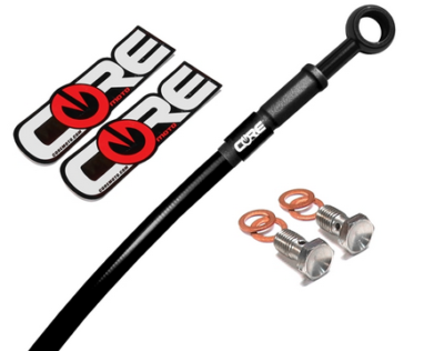 STREET | HONDA CBR600RR 2007-2012 | FRONT AND REAR BRAKE LINE KIT | CUSTOM  COLORS - CORE MOTO Core Moto Brake Lines COMPATIBLE WITH Honda CBR 600RR 2005 2006 Front-Rear Red Stainless Steel Braided  CBR600RR　並行輸入品