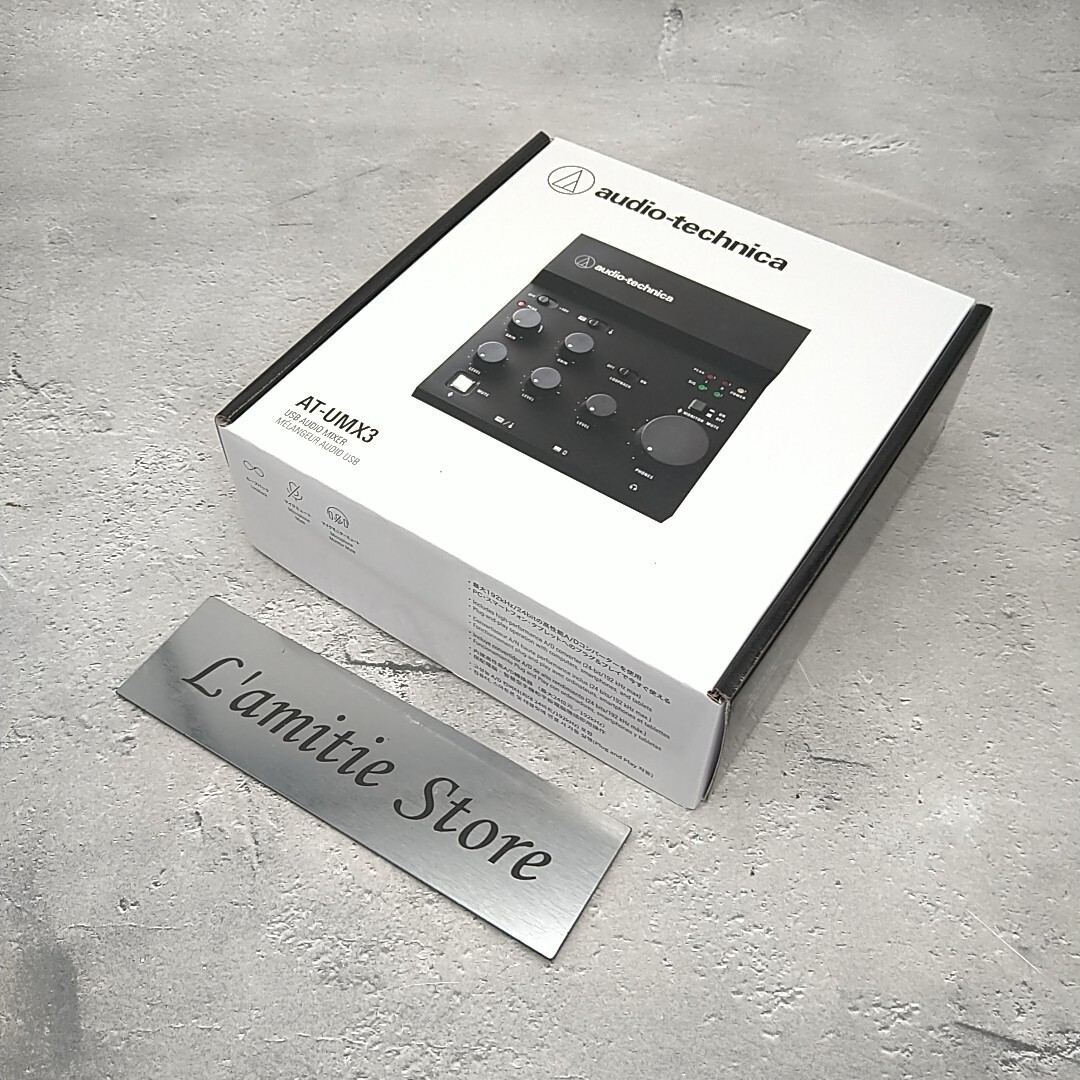 Audio-Technica USB Audio Mixer AT-UMX3 Japan ATUMX3 Black Mixing