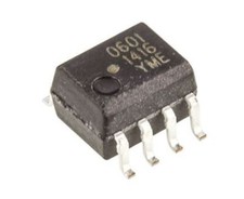 Image of 1 x 1 x Broadcom HCPL-0601-000E DC Input Transistor Output Optocoupler, Surface
