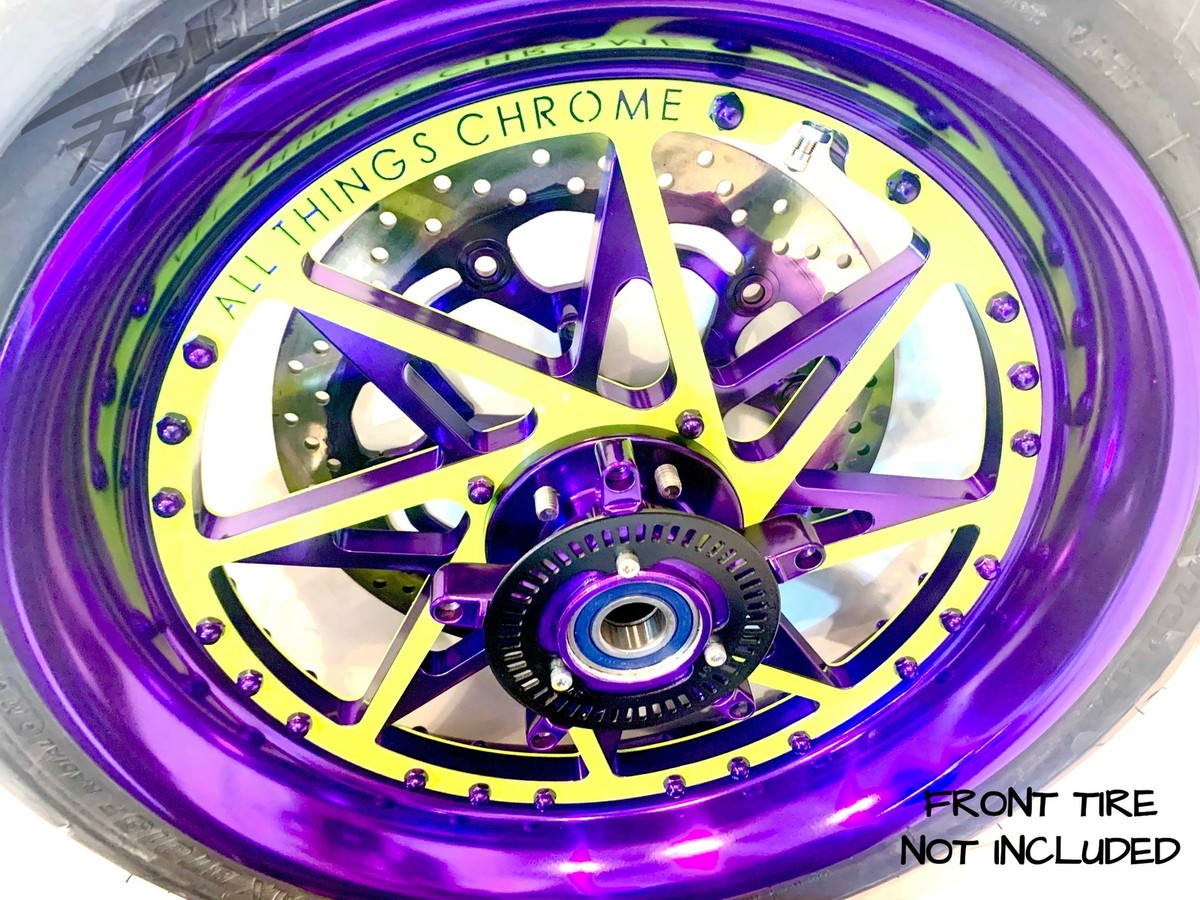 NINJA 330 OSD FAT TIRE KIT PURPLE/NEON SWITCHBACK WHEEL 12