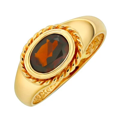 Goldring Ring Damenring mit Granat aus 585er Rotgold - Bild 1 von 2