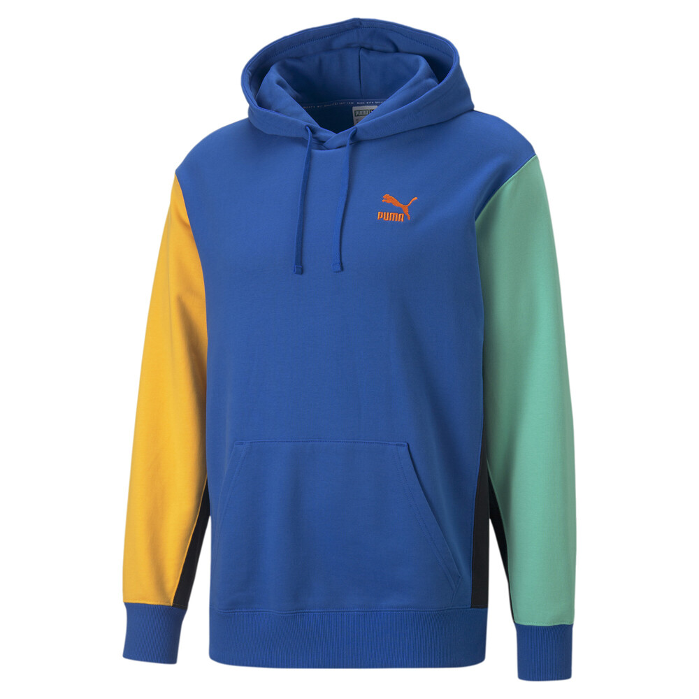 Мужская повседневная верхняя одежда Puma Classics Block Hoodie синего цвета 53561958