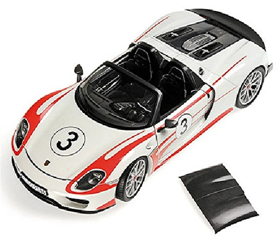 Porsche 918 Spyder Weissach Pacchetto Salisburgo 2013 1:18 Minichamps Limitato - Immagine 2 di 4