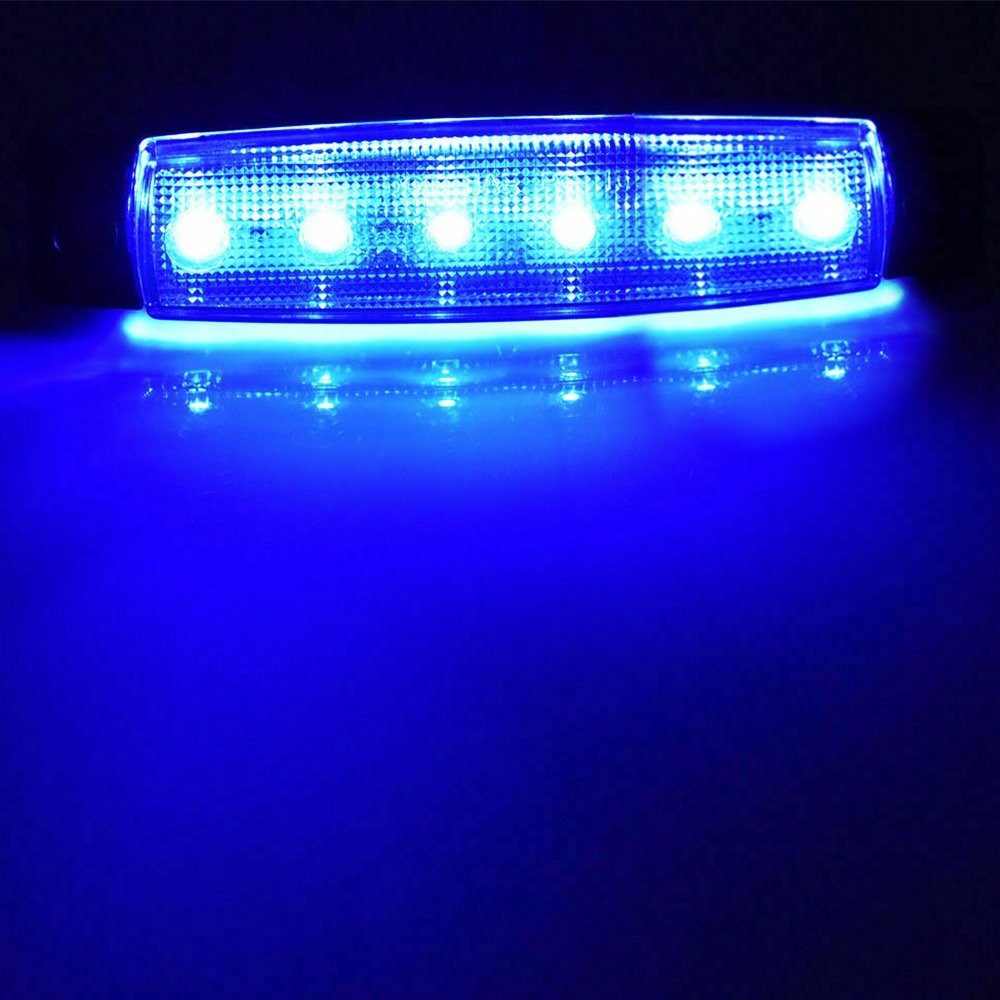 10x Under Body LED Rock Light For JEEP Truck Offroad UTV Bed Fog Lights Blue