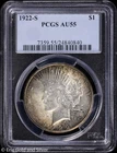 1922-S $1 Peace Silver Dollar PCGS AU 55