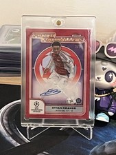 2024-25 Topps Finest UEFA Prized Footballers Ethan Nwaneri Autograph Red 3/5