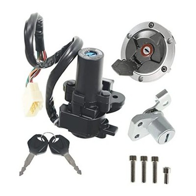  Motorcycle Ignition Switch Lock Fuel Gas Cap Replacement for 250R EX250J 2008 