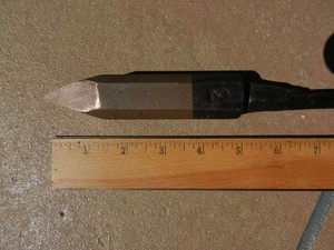Vintage "NOS" blacksmith copper head soldering iron No. 3 Octagon  12.75" long
