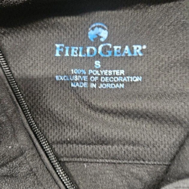 FieldGear Men's Size Small Black Sleeveless Zip-Up Activewear Fleece Vest - Image 4 of 4