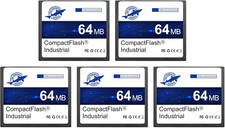 Dogfish Compact Flash Memory Card 64MB 5PACK Industrial CF Type I Card FAT16 for