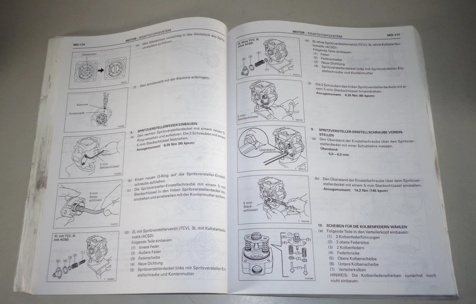 Manual De Taller Toyota Motor 2L 2,4L 87 CV / 3L 2,8L 90 CV Land Cruiser 4/1996 - Imagen 2 de 2
