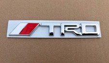 Chrome Trd Pro Emblem Badge Sticker 4runner Tacoma Tundra Toyota Duel Color