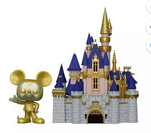 Funko Pop! Town Disney Cinderella Castle and Mickey Mouse Gold 26 50 World