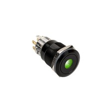 DimasTech Vandalism Switch/Button 19mm Blackline Dot RGB Steel Black PD218