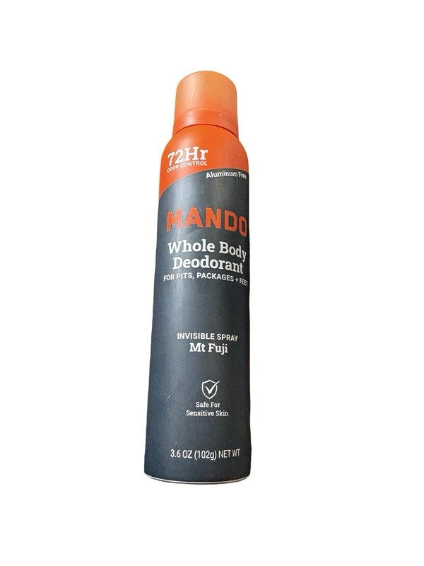 Mando Whole Body Deodorant Invisible Spray Mt Fuji 3.6 oz 72Hr Aluminum-Free
