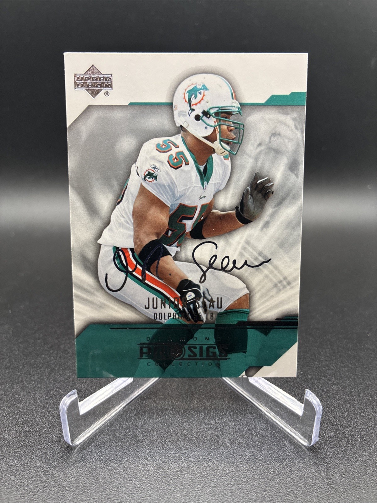 Junior Seau- 2004 UD Diamond #47 Pro Sigs- Miami Dolphins