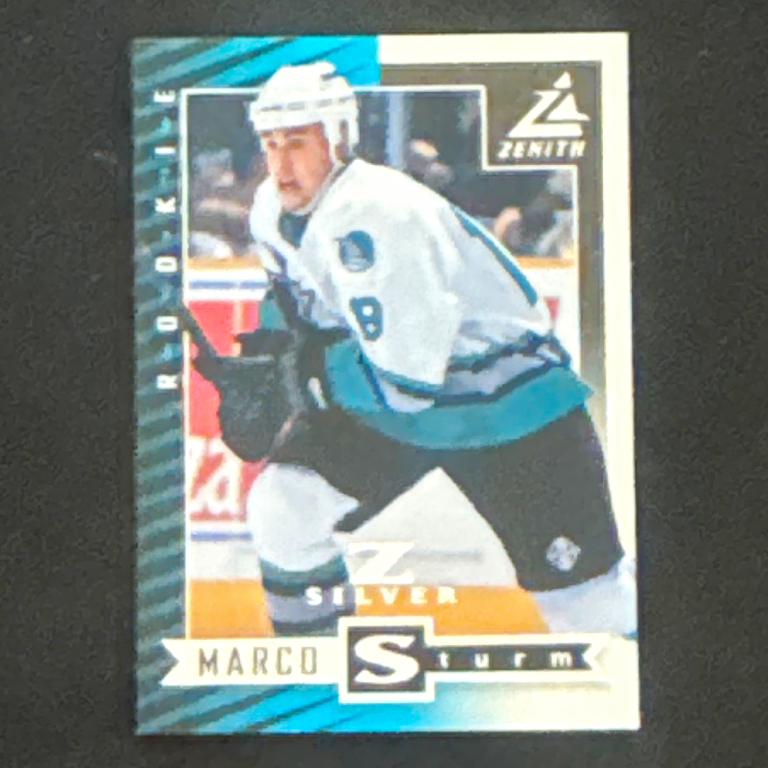 Pinnacle 1997-98 Zenith Marco Sturm RC Z-Silver San Jose Sharks #87 NM-MT