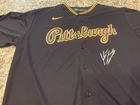 Konnor Griffin Pittsburgh Pirates Black Signed Baseball Jersey Original