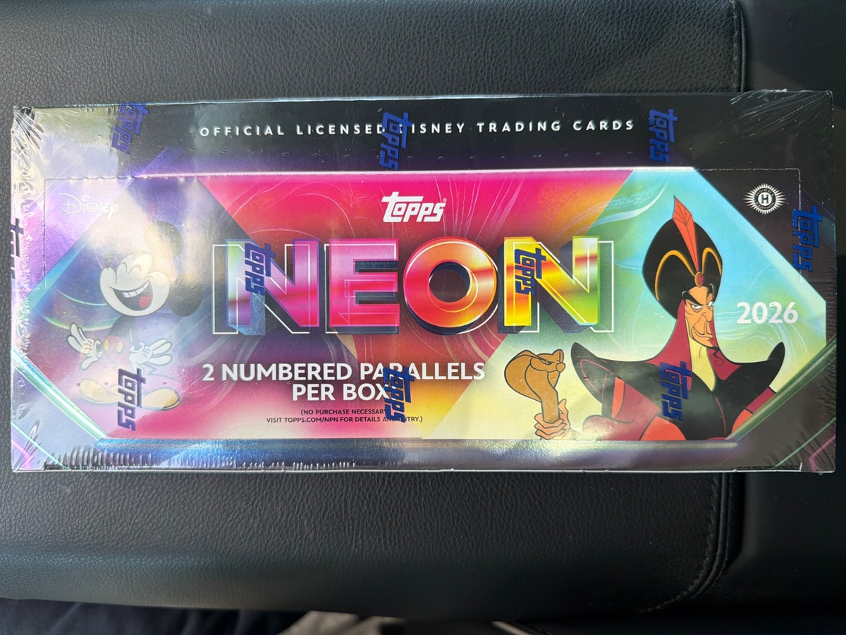 2026 Topps Disney Neon Hobby Box Factory Sealed 2 Numbered