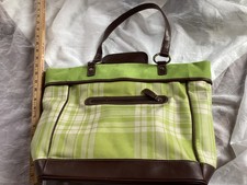 Tommy Hilfiger Plaid Shoulder Bag Red Logo Y2K Tote Purse Classic Style 