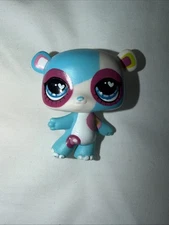 Littlest Pet Shop No # Number Most Mod Blue Panda Bear Extreme Pets HTF LPS