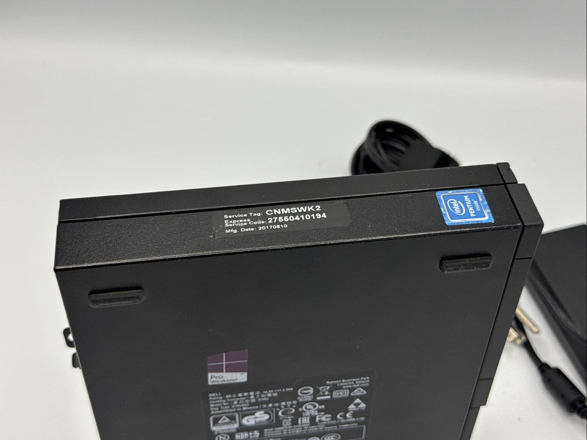 Dell OptiPlex 3050 Micro Pentium G4400T 2.90GHz 8GB RAM 256GB SSD