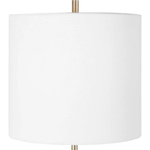 UTTERMOST 28332-1 ELOISE WHITE MARBLE TABLE LAMP WITH SUBTLE GRAY VEINING - Picture 3 of 7