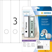 Herma 5135 OrdnerrüCken Etiketten Lang Breit, 25 Blatt, 61 X 297 Mm, 3 Pro A4 Bo