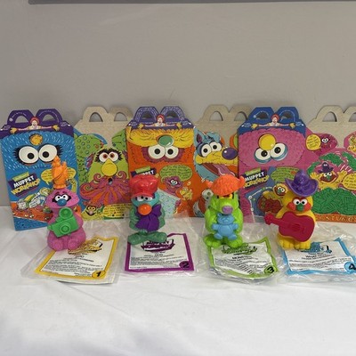 Jim Henson MUPPET WORKSHOP MONSTERS  Set of 4 McDonald s Toys 1994 + 3 boxes 