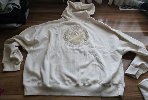 UNDERCOVER Felpa con cappuccio e zip intera Victorias Secret ROSA Ivy Fleece XXL Dog Shine nuova con etichette