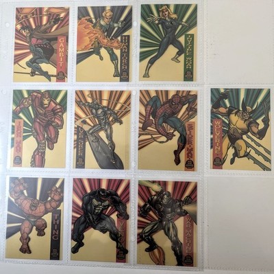1994 Fleer Marvel Universe Set 10 Suspended Animation Trading Cards