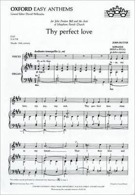Thy perfect love, ,