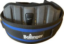 2 Lifting Belts: Nike XL 42in Leather/Nylon  Bollinger 36in Blue Gym Lot