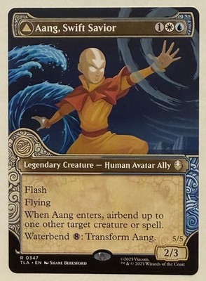 Aang, Swift Savior Showcase - Avatar: The Last Airbender MTG